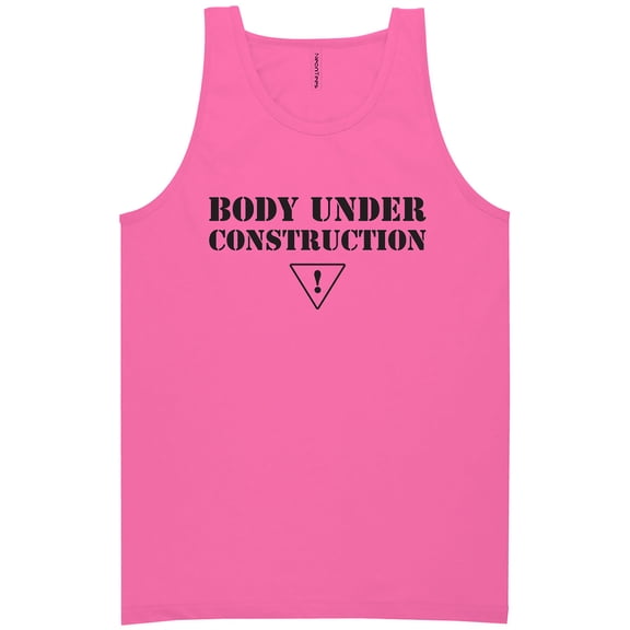 Body Under Construction Neon Tank Top