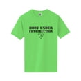 thumbnail image 1 of Body Under Construction Short Sleeve Neon T-Shirt, 1 of 1