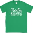 thumbnail image 1 of Body Under Construction T-Shirt Funny Gym Fitness Lifting Workout Text Tee - Green, XL, 1 of 1