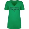 thumbnail image 1 of Body Under Construction Womens V-Neck T-Shirt, 1 of 2