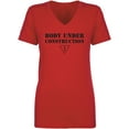 thumbnail image 1 of Body Under Construction Womens V-Neck T-Shirt, 1 of 2
