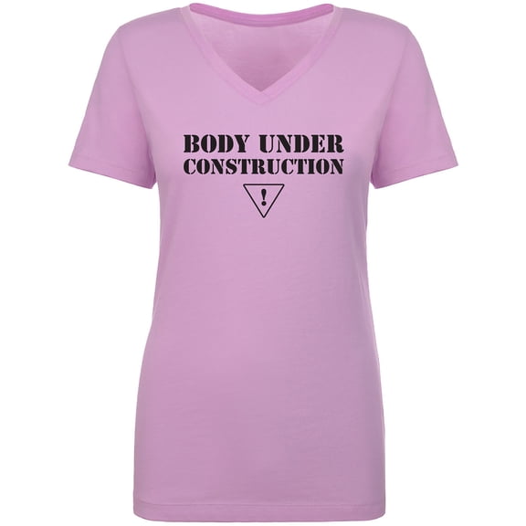 Body Under Construction Womens V-Neck T-Shirt