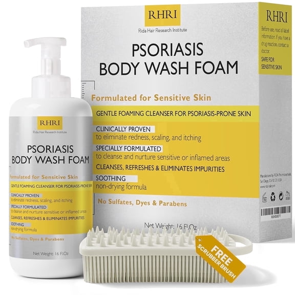 Body Wash | Psoriasis Body Wash Foam | Foaming Cleanser for Sensitive Skin