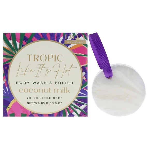 Body Wash and Polish - Coconut Milk by LWYA for Women - 3 oz Body Wash