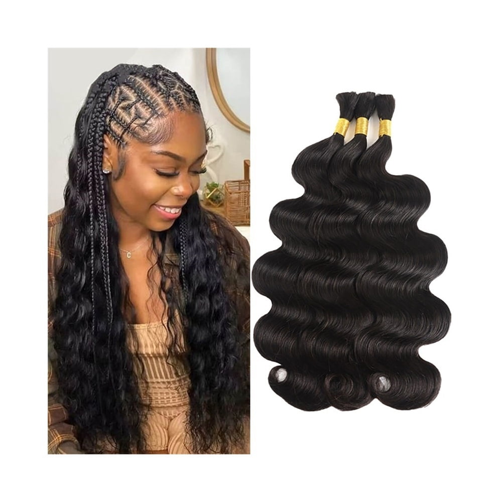 Body Wave Bulk Human Hair for Braiding No Weft Brazilian Curly Boho Braids Hair Bundles