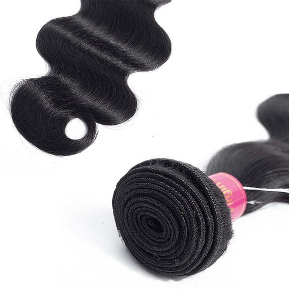 Body Wave Bundles Human Hair 10A Grade Brazilian Body Wave 1 Bundle 100% Unprocessed Brazilian Virgin Body Wave Human Hair Natural Black(20inch)
