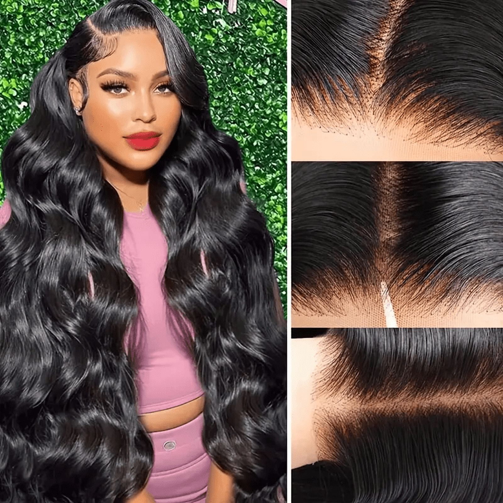 Body Wave Lace Front Wigs Human Hair 200 Density Brazilian Virgin Real Human Hair Wigs For Women Pre Plucked 13x6 HD Transparent Lace Frontal Human Hair Wigs With Baby Hair Natural Hairline 26inch