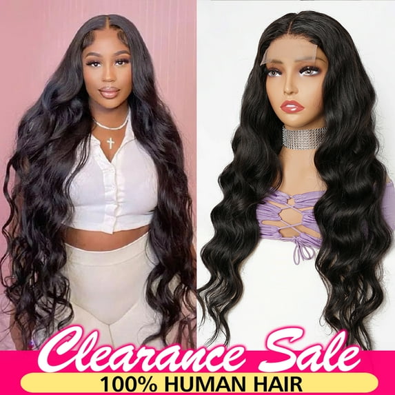 Body Wave Lace Front Wigs Human Hair For Women Natural Black 13x6x1 T Part Hd Transparent Lace