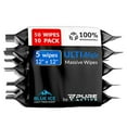 thumbnail image 1 of Body Wipes For Men – 50 Extra Large Body Wipes for Camping 12"x12" Body Wipes After Workout - Deodorizing Mens Shower Wipes In Travel - Extra Thick Face Wipes - Shower Wipes For Men Adult Bathing, 1 of 8