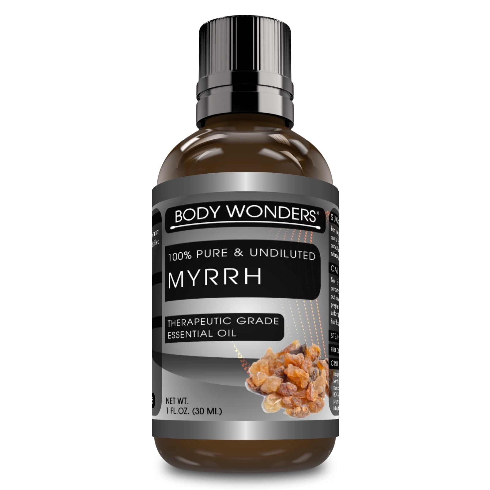 Body Wonders 100% Pure Myrrh Essential Oil - 1 fl oz, Therapeutic Grade Oil - Ideal for Aromatherapy