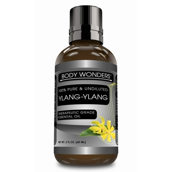 Body Wonders YlangYlang Essential Oil 2 Fl. oz | Best use with Oil Diffusers, Potpourri, and Wicking Fragrance Diffusers | Made in USA