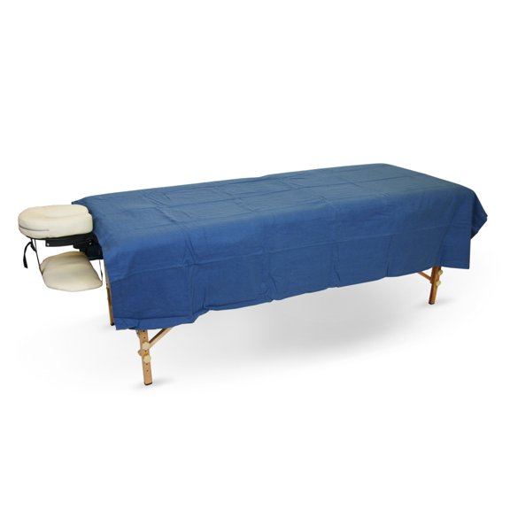 Body Works Linen Spa Massage Table Poly Cotton Flat Top Sheet Burgundy Color