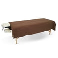 thumbnail image 1 of Body Works Linen Spa Massage Table Poly Cotton Flat Top Sheet (Chocolate), 1 of 2
