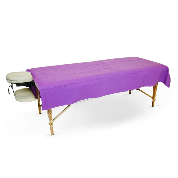 Body Works Linen Spa Massage Table Poly Cotton Flat Top Sheet (Lavender)