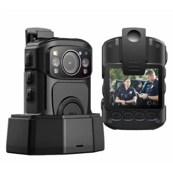 Body Worn Camera 4K GPS Track Supported 14~16 Hours Video Record 128GB IP67 Waterproof Body Mounted Camera with Night Vision ,Intelligent Motion Detection