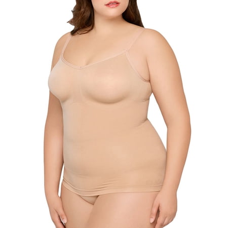 Body Wrap Women's Full Figure Firm Support Camisole, Nude, X-Large