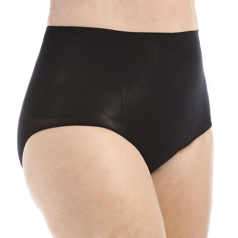 Body Wrap Women's Mid-Rise Panty Shapewear, Black, 3X