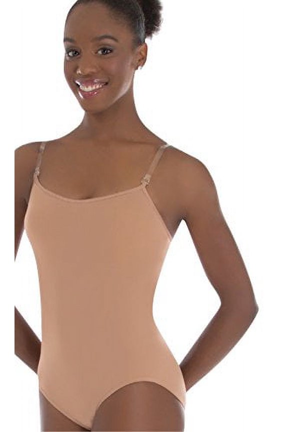 Padded Bust Versatile Halter/Tank Leotard, Nude, Medium