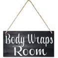 Body Wraps Room Wooden Office Sign - 12 x 8 Inch Rustic Vintage Wall ...
