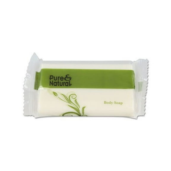 Body and Facial Soap Fresh Scent,  1 1/2 Flow Wrap Bar, 500/Carton