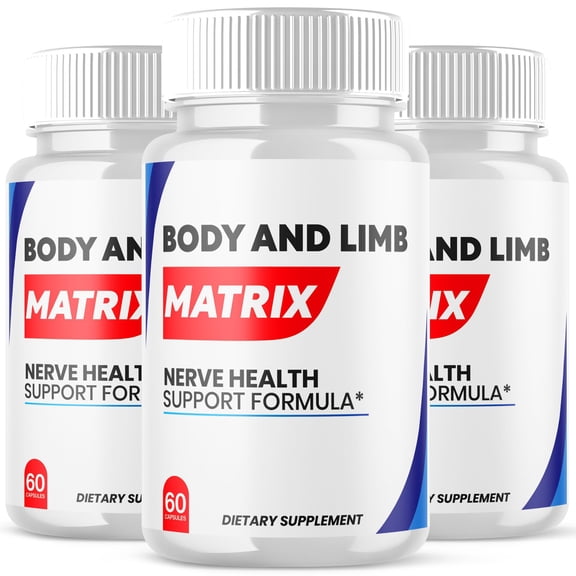 Body and Limb Matrix Advanced Nerve Health Support Pills Natural Vitamin Supplement 180 Capsules