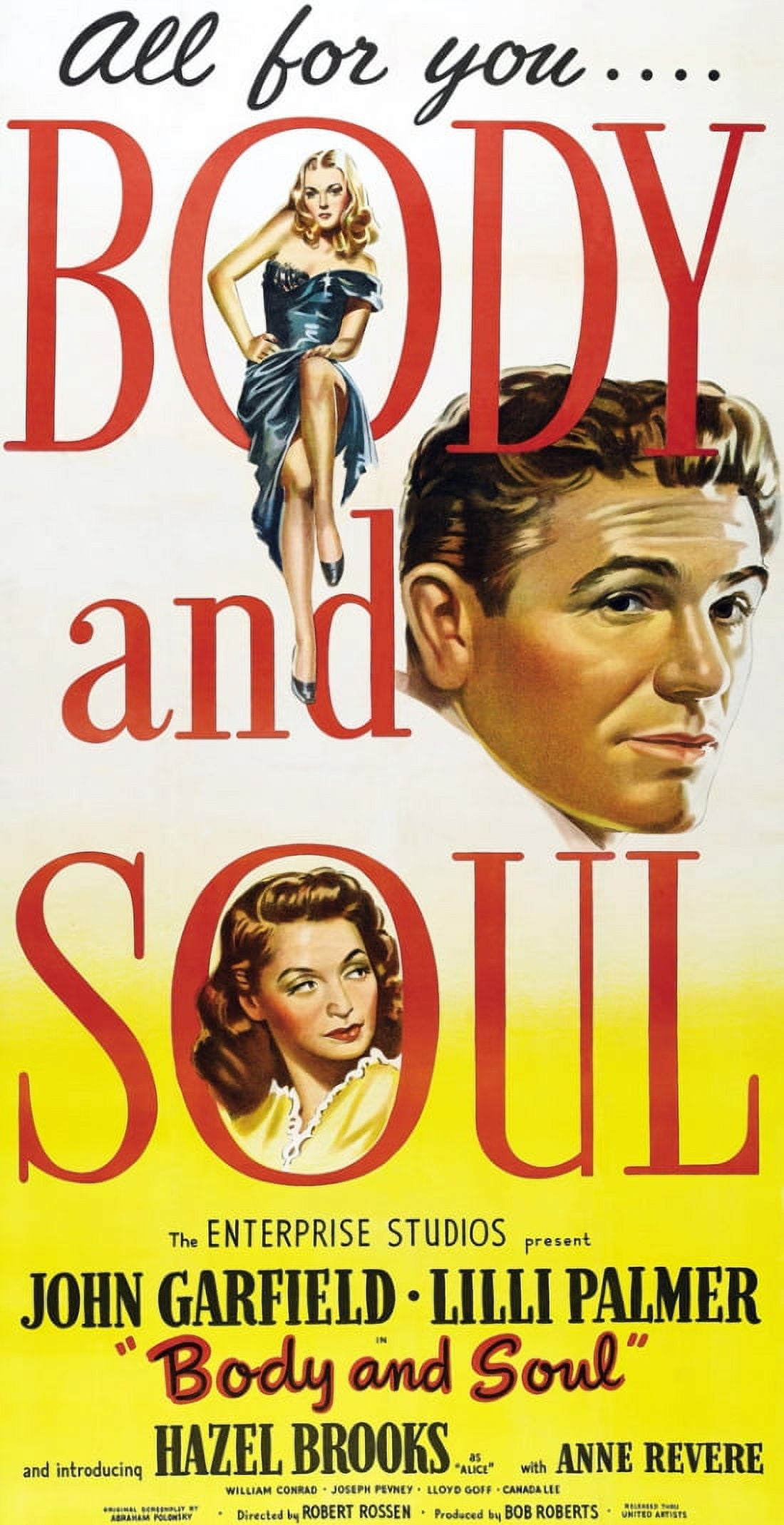 Body and Soul Movie Poster (11 x 17)