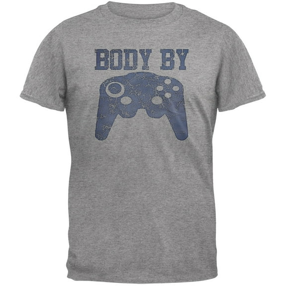Body by Console Heather Grey Adult T-Shirt - X-Large