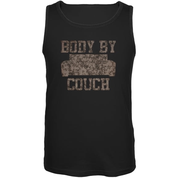 Body by Couch Black Adult Soft Tank Top - Large