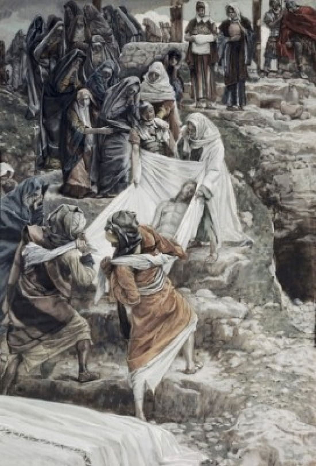 Body of Jesus Carried to the Stone of Anointing James Tissot (1836-1902French) Canvas Art - James Tissot (18 x 24)