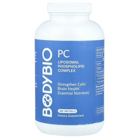 BodyBio PC, Liposomal Phospholipid Complex, 300 Softgels (650 mg per Softgel)