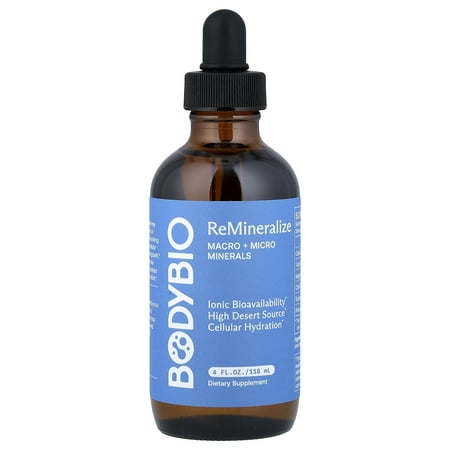 BodyBio Remineralize, Macro + Micro Minerals, 4 fl oz (118 ml)