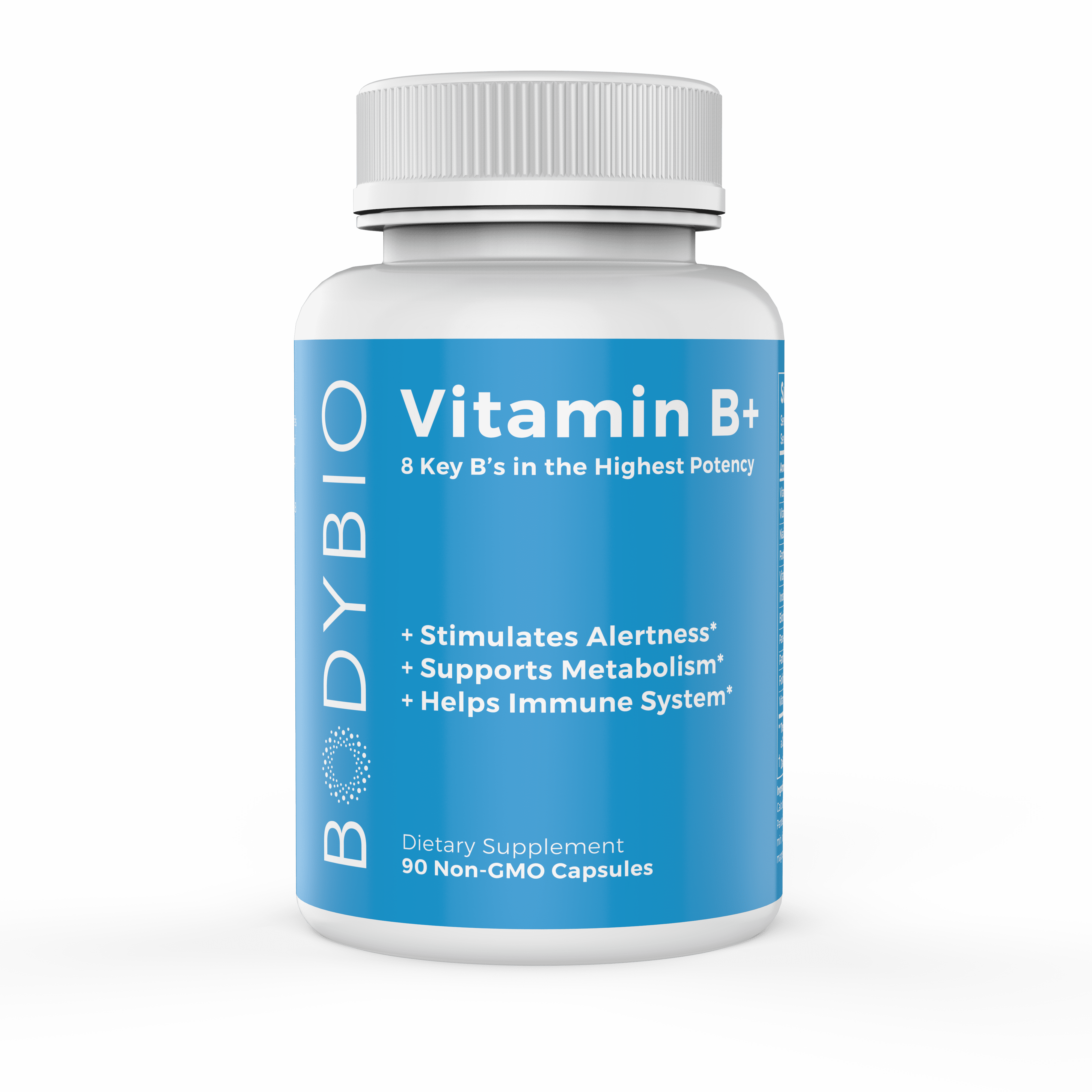 BodyBio Vitamin B+, Supports Alertness, Metabolism, Immune System, 90 ...