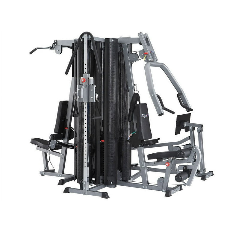 BodyCraft X4 Four Stack System, Cable Column, Leg Press