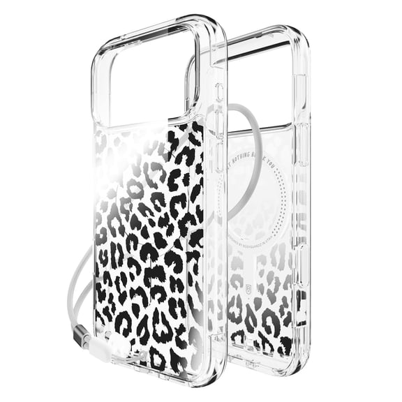 BodyGuardz Accent Clear Chrome Leopard MagSafe Case - iPhone 17 Pro Max