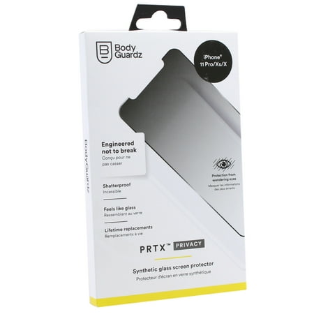 BodyGuardz PRTX Privacy Synthetic Glass Screen Protector for iPhone 11 Pro