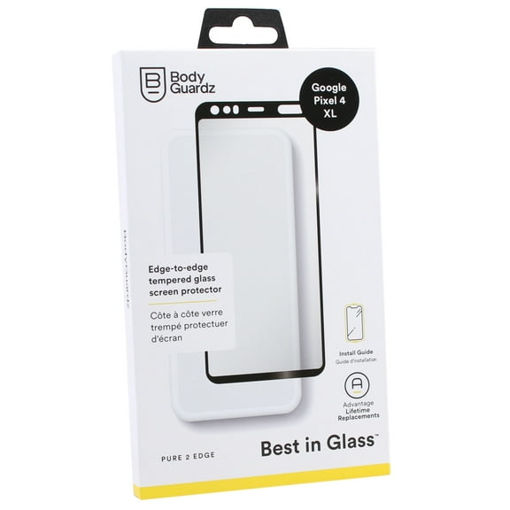 BodyGuardz Pure 2 Edge Tempered Glass Screen Protector for Google Pixel 4 XL