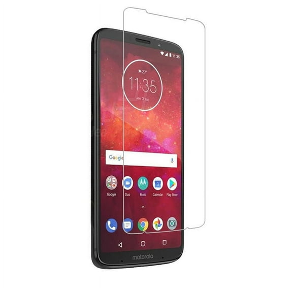BodyGuardz Pure 2 Premium Glass Screen Protector for Moto Z3 Play - Clear