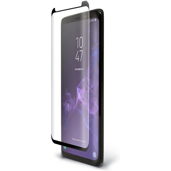 BodyGuardz Pure ARC Curved Glass Screen Protector Clear for Galaxy S9+
