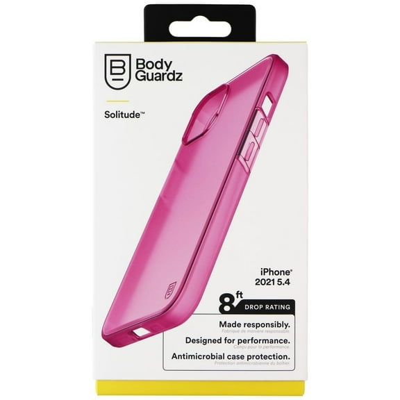 BodyGuardz Solitude Series Case for iPhone 13 Mini - Neon Pink
