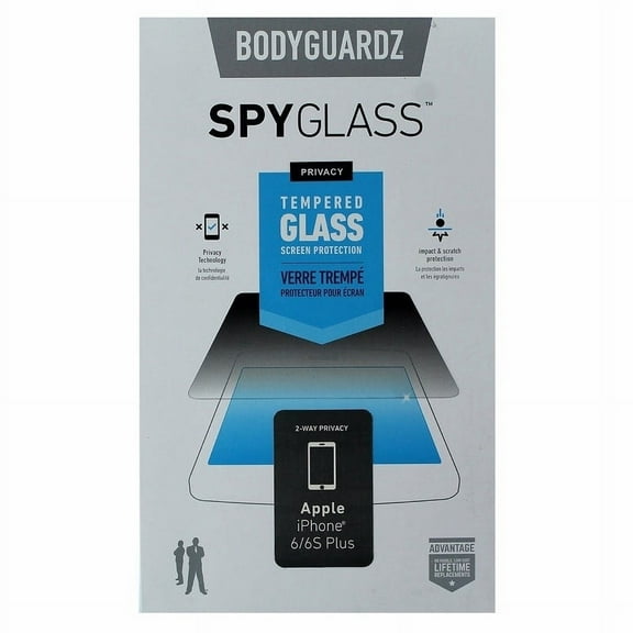 BodyGuardz Spy Glass Tempered Glass Screen Protector for iPhone 6 Plus/6s Plus