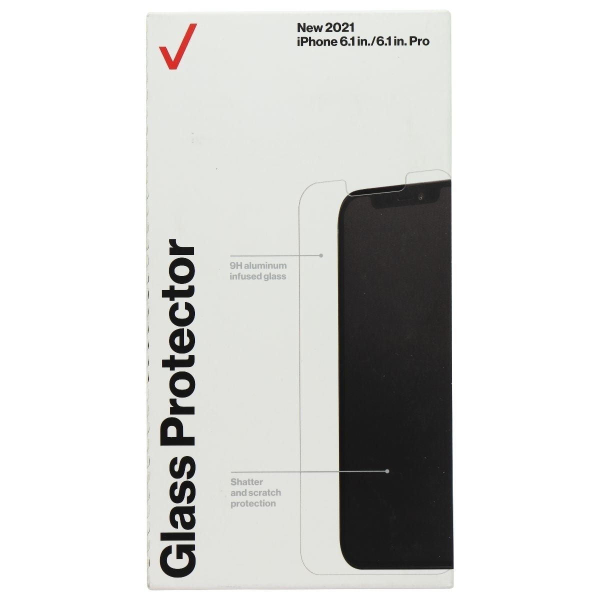 BodyGuardz Verizon Glass Screen Protector for iPhone 13/13 Pro - Clear ...