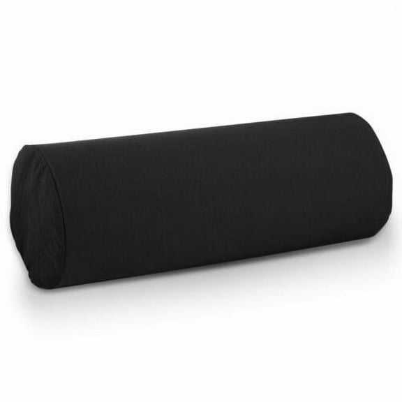 BodyHealt Black High-Quality Foam Round Cervical Roll Bolster Neck Pillow