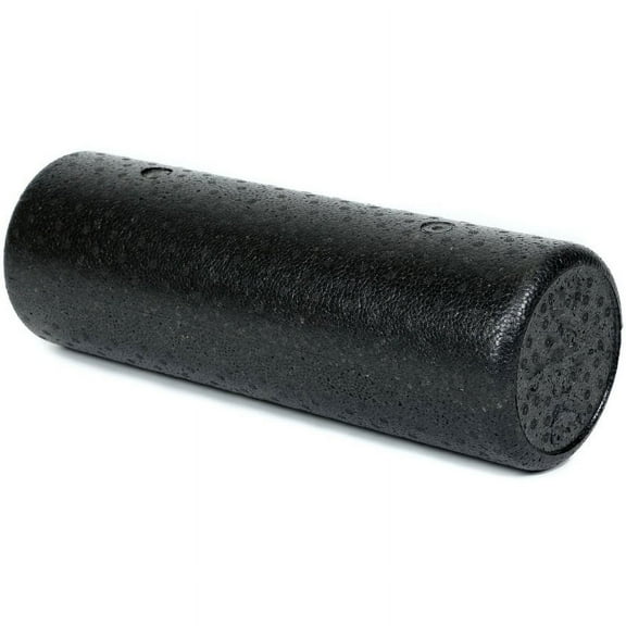 BodyHealt High-Density Foam Roller (6" x 12", Half-Round) - black