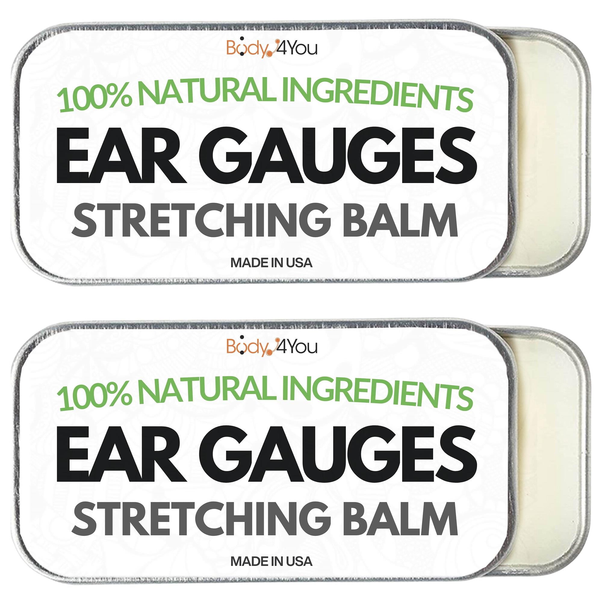 BodyJ4You Ear Stretching Balm Gauges Tapers Tunnels Expanders Plugs