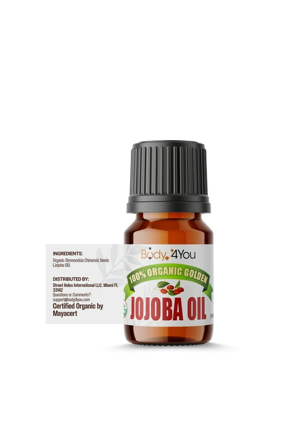 Jojoba Oil Piercing Aftercare - Stretched Ear Gauges Tragus Nose Septum Lip Navel - Natural Recovery Skin Moisturizer - 100% USDA Organic Pure Unrefined Wax - 0.17 Fl Oz