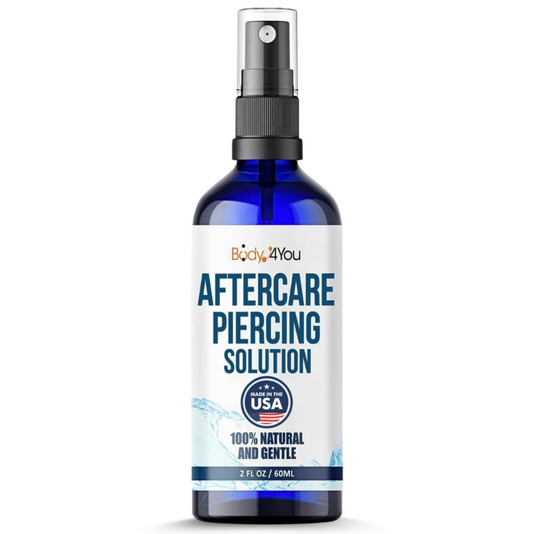 BodyJ4You Piercing Aftercare Spray Saline Solution for Ear Nose