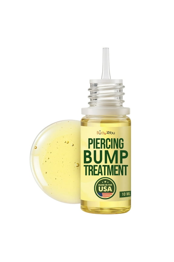 Piercing Keloid Removal - Natural Oil Bump Treatment - Nose Septum Belly Ear Cleaner Soothing Skin Recovery Solution - Safe Care Reduce Appearance Scars - 0.33 fl oz (Pack of 1)