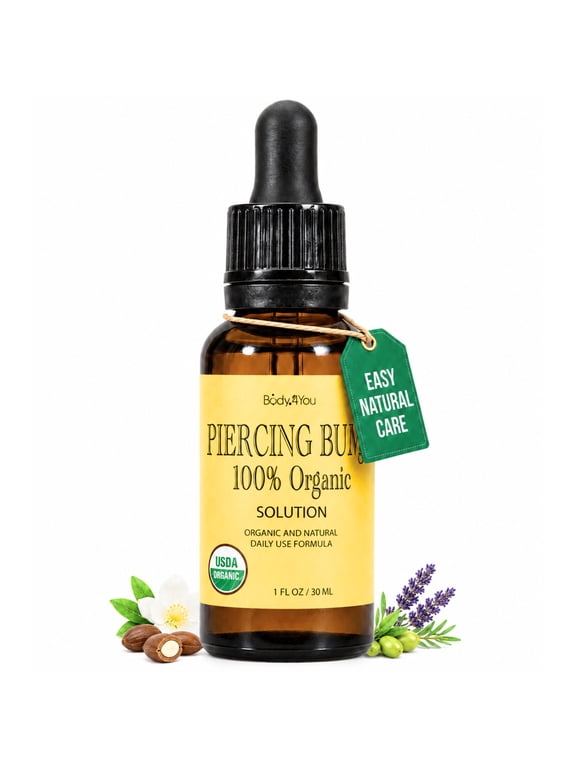 Piercing Bump Oil USDA Organic Aftercare Jojoba Tamanu 1 fl oz