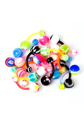 BodyJewelryOnline BioFlex Belly Rings Ten Pack