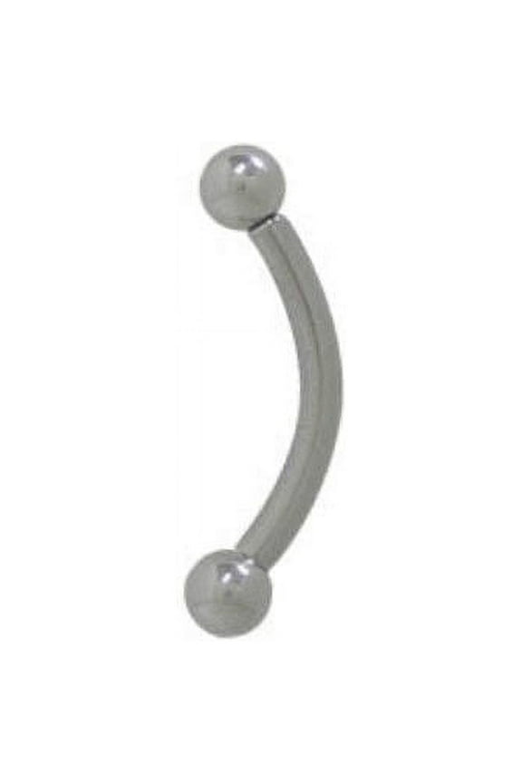 BodyJewelryOnline Curved Barbell Ring Surgical Steel 12 Gauge 4 Different Length Available Men Women